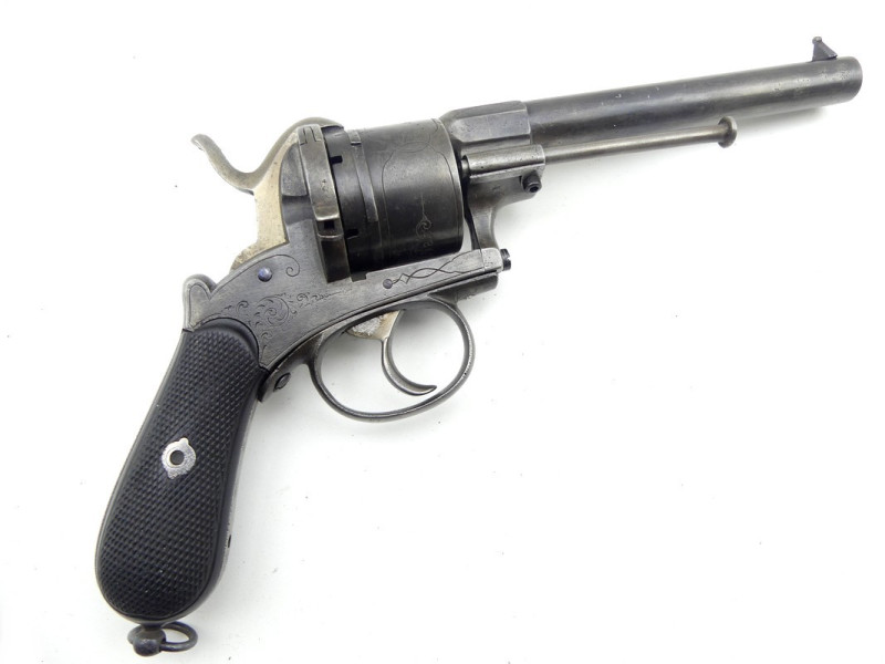 REVOLVER A BROCHE TYPE LEFAUCHEUX DOUBLE ACTION.