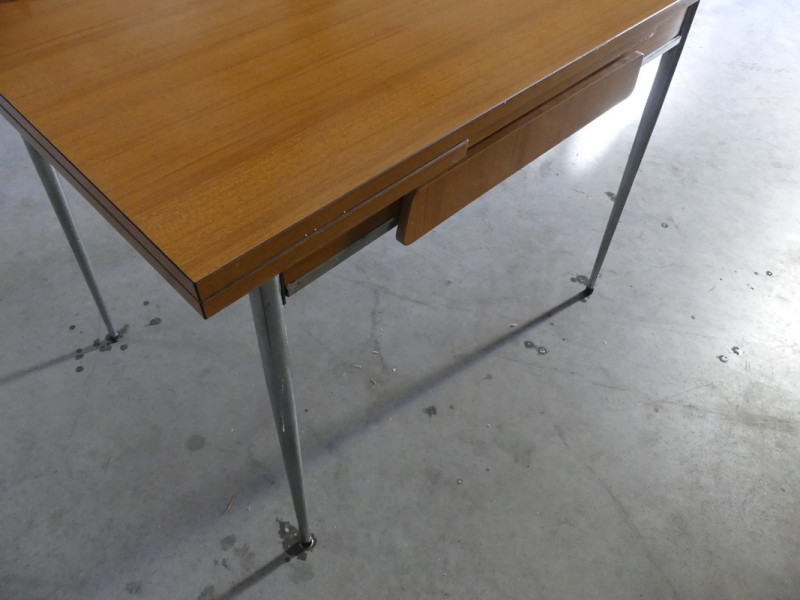 TABLE FORMICA MARRON VINTAGE